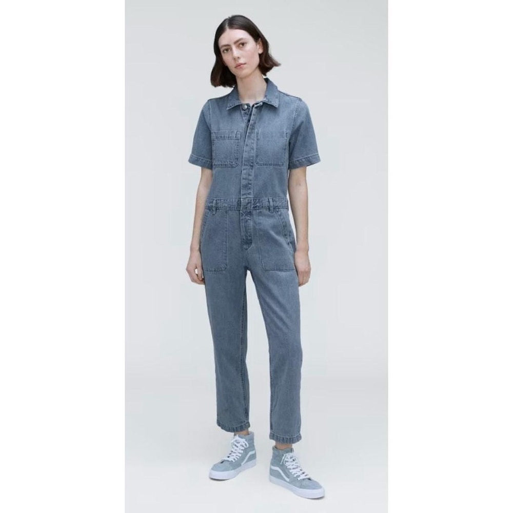 NWT- Everlane Women's Classic Blue Denim Overalls